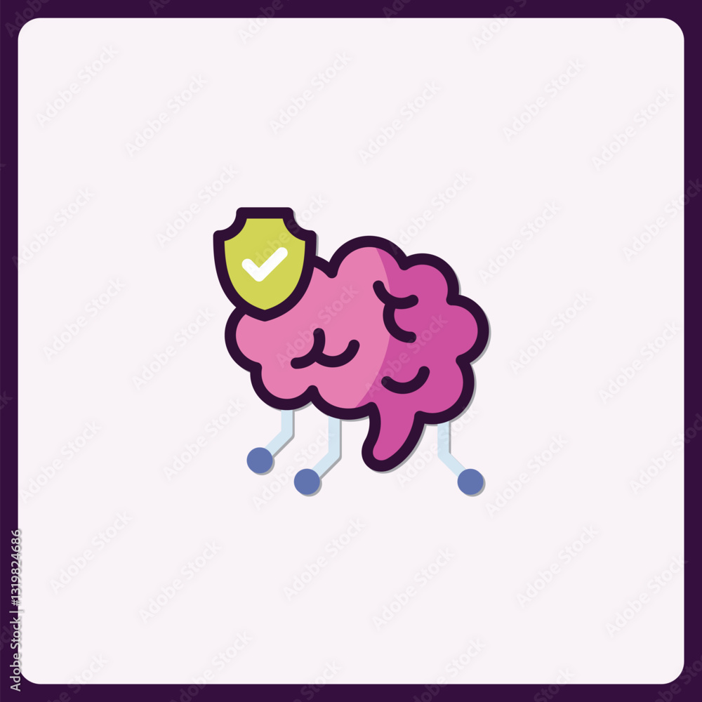 Poster protected artificial intelligence: a secure cognitive system illustration