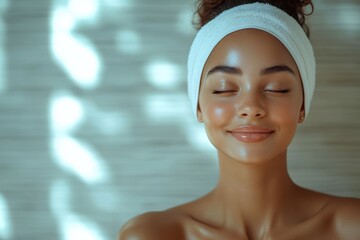 Create an inviting graphic layout that celebrates happiness and relaxation through spa imagery