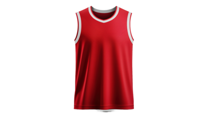 Dynamic red jersey mockup display sports apparel product showcase professional viewpoint athletic concept