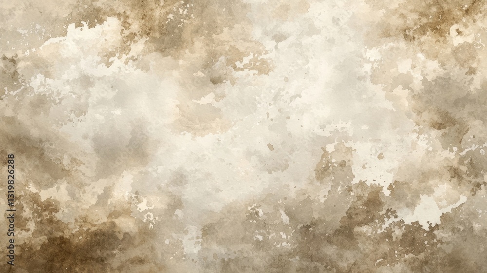Poster this artwork features a blend of soft brown and beige tones creating a calming, abstract texture tha