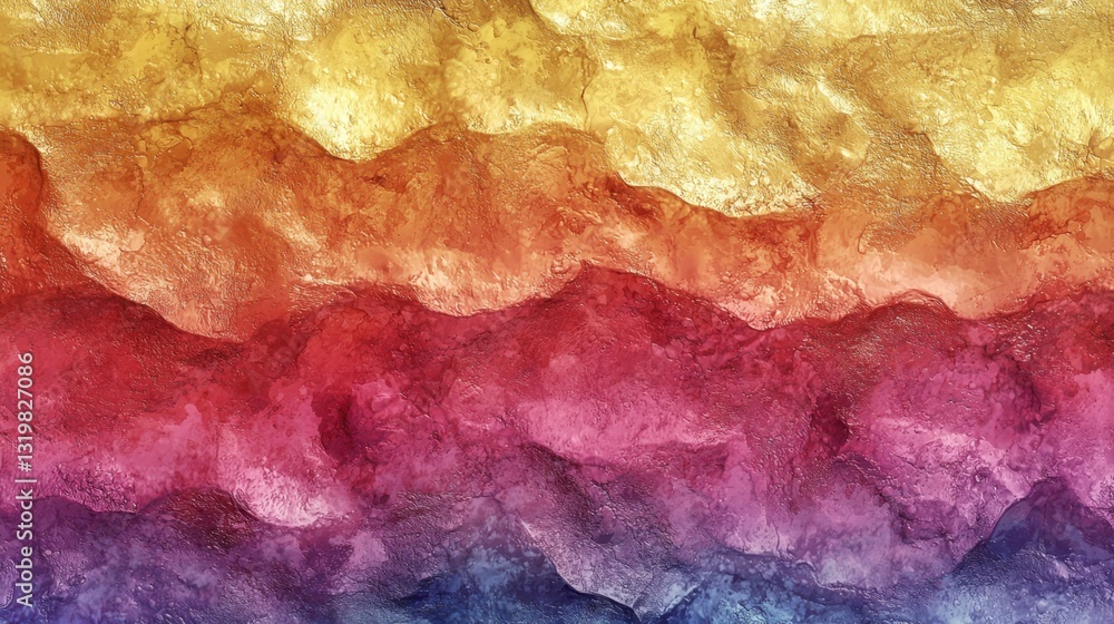 Aufkleber vibrant layers of colors blend together to create a mesmerizing abstract design that captures the es