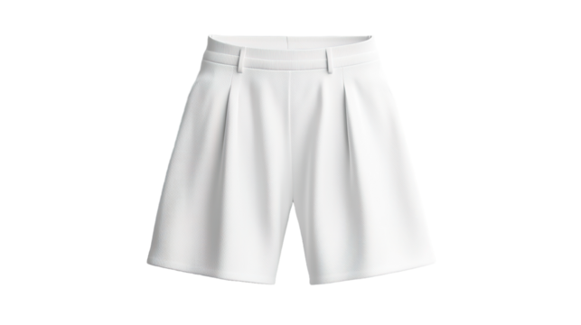 High-waisted shorts mockup fashion product studio environment front view stylish concept