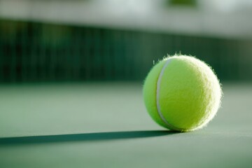 Detailed View of Tennis Ball