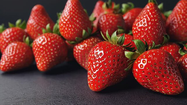 Fresh Juicy Strawberry Close-Up