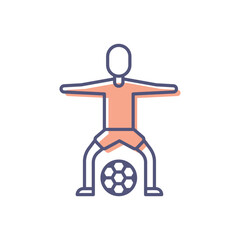 Goalkeeper Vector icon