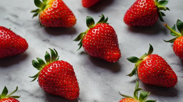 Fresh Juicy Strawberry Close-Up