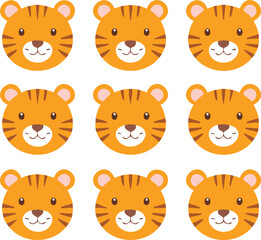 set of funny animals