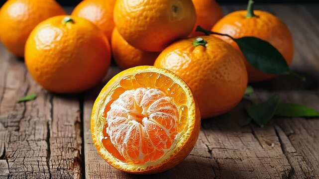 Fresh Juicy Orange Close-Up