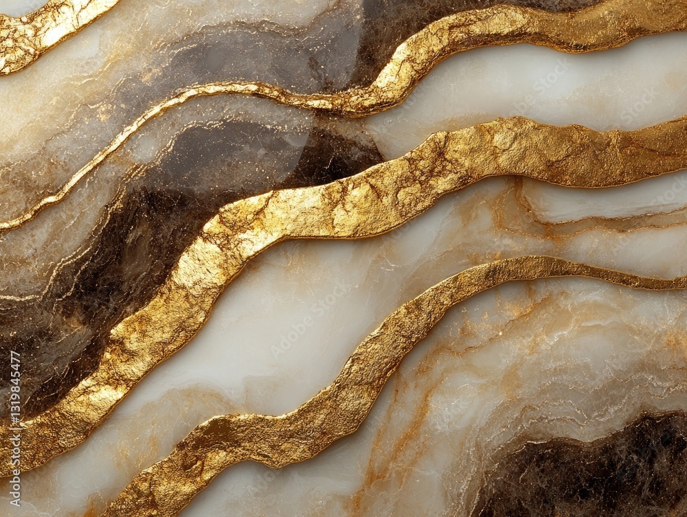 Poster abstract marble texture with gold veins; elegant, luxurious background ideal for design projects. pe