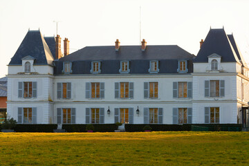 The Montjay castle has retained the charm of classic 17th century architecture and boasts a magnificent wooded park. Parisian region . France.