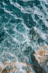 Obraz premium Blue water texture generative AI