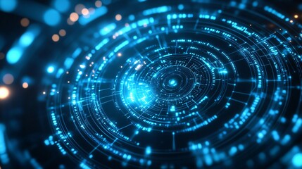 Obraz premium Futuristic Circular Interface Design for Professional Use