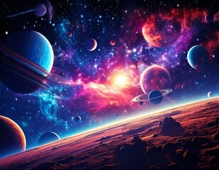Obraz premium planet in space