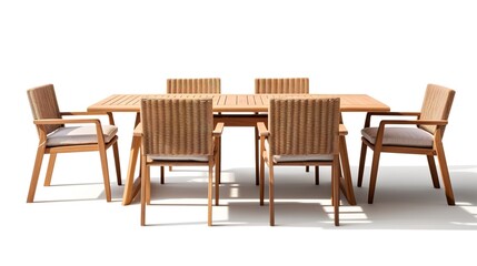 A photo of a contemporary outdoor dining set