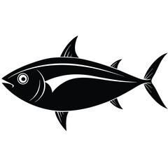 vector illustration of a tuna fish