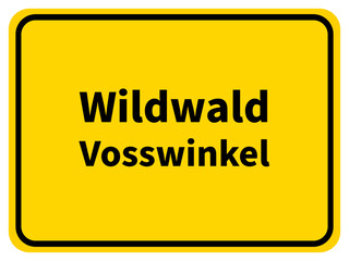 Obraz premium Illustration eines Stadteingangsschildes mit der Aufschrift 