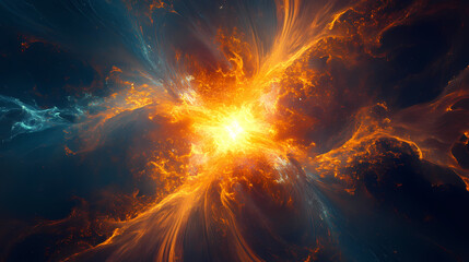Fascinating radiant outburst of dynamic power and transformative impact. Incandescent Flow. Illustration