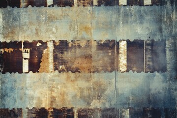 Vintage Grunge Filmstrip: Aged Frames with Textured Analog Aesthetics and Abstract Elements