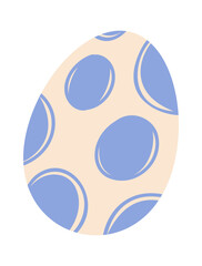 Fototapeta premium Spotted cute dinosaur egg cartoon