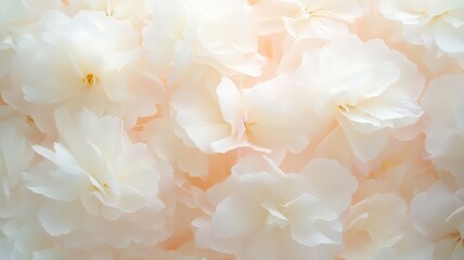 Delicate Off-White and Peach Flower Petals Background