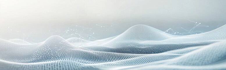 Abstract Digital Landscape - Futuristic Technology Art