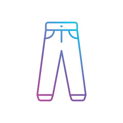 Trousers Vector icon