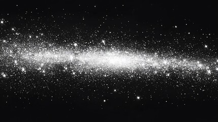Obraz premium Monochromatic Milky Way galaxy, cosmic dust, stars.