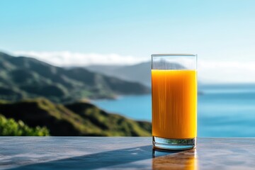 Orange Juice by the Ocean View