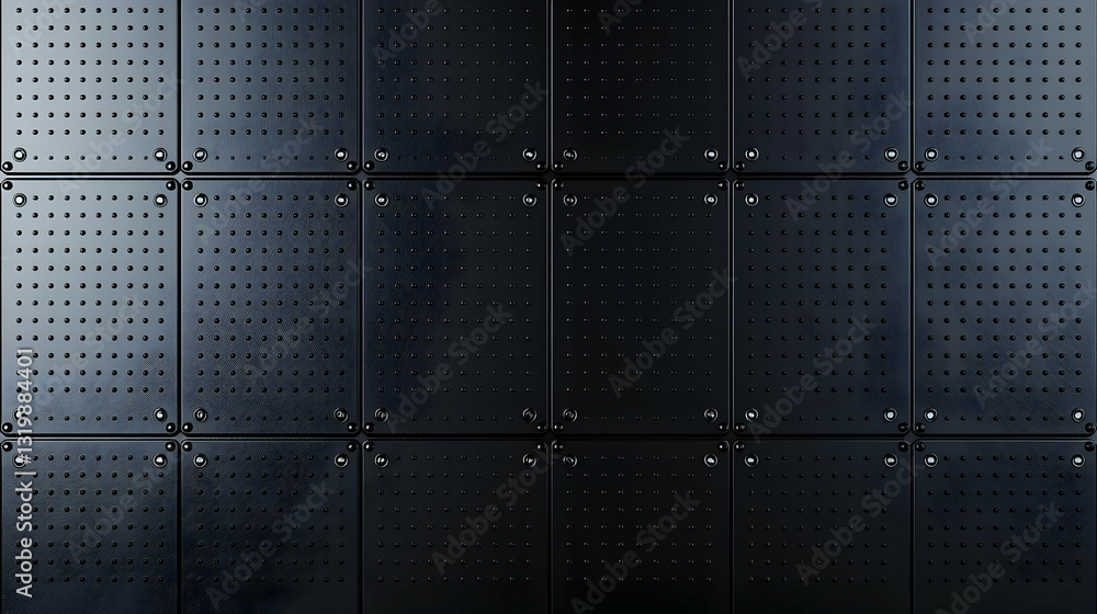 Aufkleber abstract geometric pattern with perforated squares in dark tones