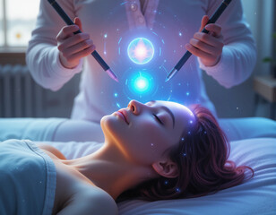 Emotional Balance – Stunning EFT & Tapping Therapy Illustrations for Stress Relief and Well-Being