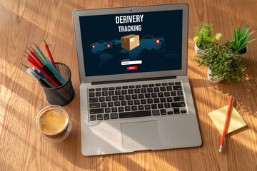 Delivery tracking system for e-commerce and modish online business to timely goods transportation...