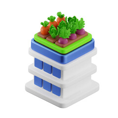 3D Urban Rooftop Farming 