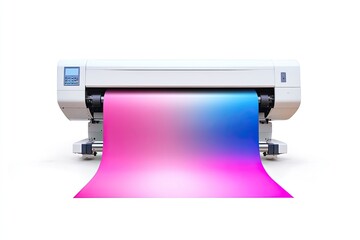 Printer isolated on white background