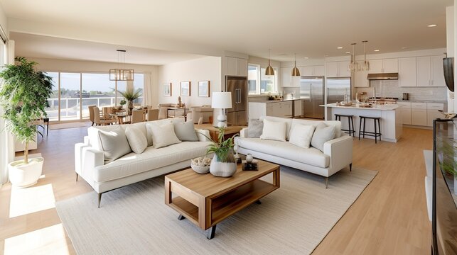 A photo of a real estate open house event