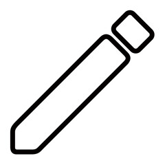 A Simple Yet Elegant Pencil Icon Design, Symbolizing Creativity And Writing, With Clean Lines And A Minimalist Style