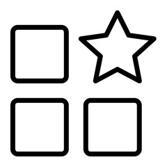 A Shining Star Amongst The Choices, Signifying Top Pick Selection, A Simple Yet Impactful Design With Bold Lines And Clean Aesthetics