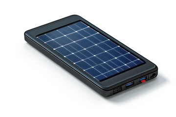 Solar charger isolated on white background