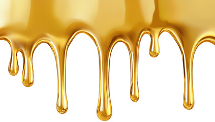 a glossy golden liquid dripping down resembling honey or syrup creating a visually appealing effect it emphasizes texture and color suitable for food-related designs or illustrations