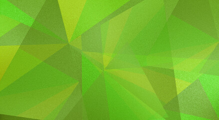 Fototapeta premium Colored abstract background with lines, triangles and geometric shapes. Green and yellow peel grain.