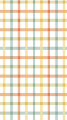 a colorful plaid pattern with intersecting stripes in pastel hues, creating a grid-like design, vector illustration