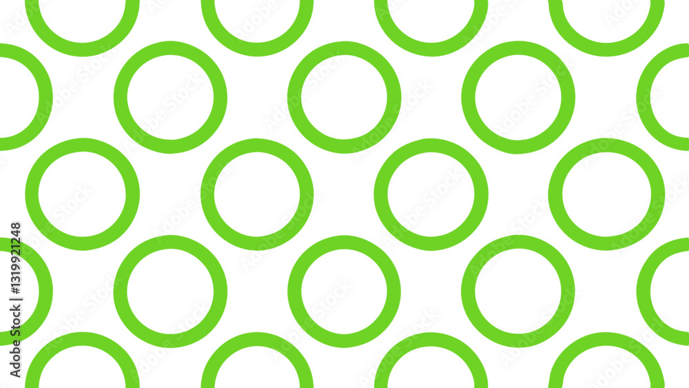 Aufkleber a green circle pattern on a seamless background, creating a sense of order and visual rhythm. vector