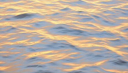 Abstract Water Texture with Orange and Blue Sunset Reflections