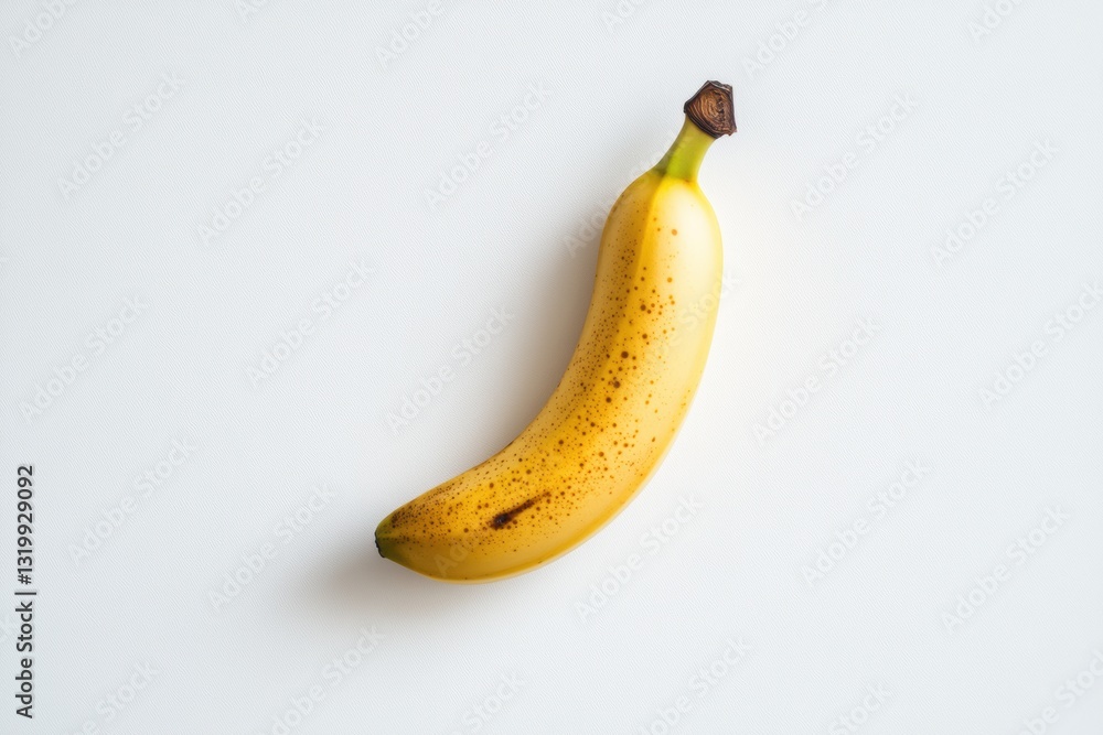 Aufkleber minimalist banana on a soft pastel background captures natural simplicity in a beautifully composed 