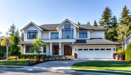 Luxurious new construction home in Bellevue, WA , with white tonespng
