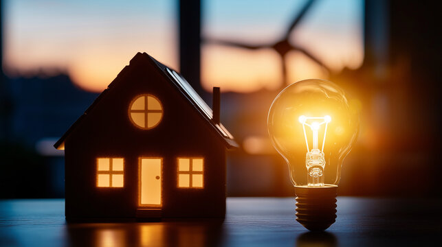 Sustainability Education with House Model, Solar System, and Wind Turbines