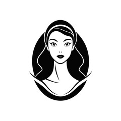 Elegant Young Woman Profile - Vector Illustration, Cartoon, Clipart & Line Art,  Elegant young woman profile in vector, clipart, and line art styles, perfect for digital designs.