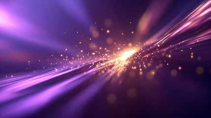 A stunning abstract background featuring radiant light beams and sparkling particles