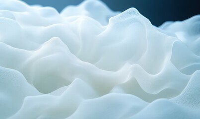 Obraz premium Abstract White Fabric Texture with Undulating Forms