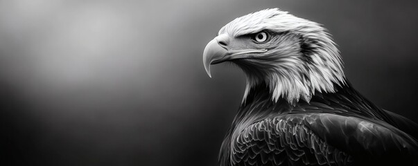 A majestic bald eagle portrait showcases powerful focus and sharp features