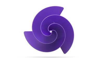 3d illustration of archimedes wind turbine isolated on white background
